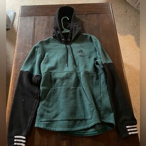 Adidas Green Hoodie with Logo in Small